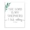Stupell Industries Lord Is My Shepherd Faith Phrase Plant Greenery Wood Wall Plaque